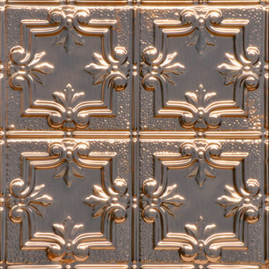 COPPER FLEUR D LIS DECORATIVE DOT TILE COPPER FLEUR D LIS DECORATIVE DOT TILE