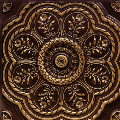 St. Andrews Garden - Faux Tin Ceiling Tile - Glue up - 24 in x 24 in - #240