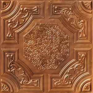 DCT 02 Faux Tin Ceiling Tiles - Aged Copper