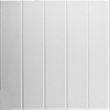 Bead Board 20 in x 20 in Glue-up Styrofoam Ceiling Tile Pack - #R104