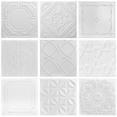 3 Full Styrofoam Tiles Sample Pack