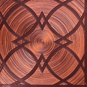 228 Faux Tin Ceiling Tile - Antique Copper 