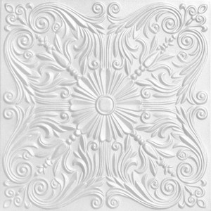 R 139 Styrofoam Ceiling Tile 20x20 - Plain White