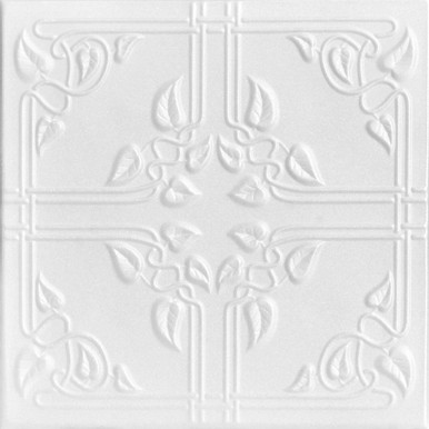 Ivy Leaves Glue-up Styrofoam Ceiling Tile 20 in x 20 in - #R37