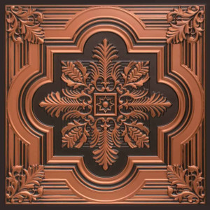 Large Snowflake - Faux Tin Ceiling Tile - 206 Antique Copper