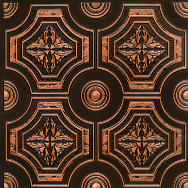 Matrix - Faux Tin Ceiling Tile - Glue up - 24 in x 24 in - #227