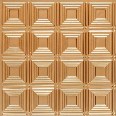 Dimensional Squares - Faux Tin Ceiling Tile - Glue up - 24 in x 24 in - #153