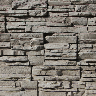 Tritan BP - 24 in x 48 in x 1.75 in Lightning Ridge Faux Stone Panel - Oyster Gray (7 sq. ft / per panel)