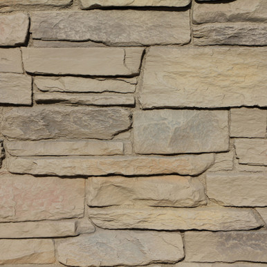 Tritan BP - 24 in x 48 in x 1 in Harvest Ledge Stone Panel - Khaki Argile (7 sq. ft / per panel)