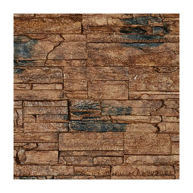 Ekena - 48 in x 24.75 in x 1.25 in Cascade Stacked Stone - Canyon Brown - Stonewall Faux Stone Siding Panel