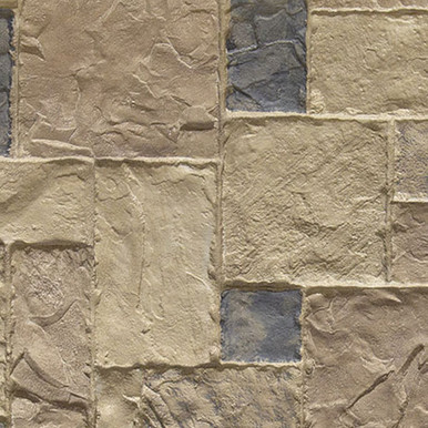Ekena - 48 in x 24.5 in x 1.25 in Castle Rocked Stacked Stone - Colfax - Stonewall Faux Stone Siding panel