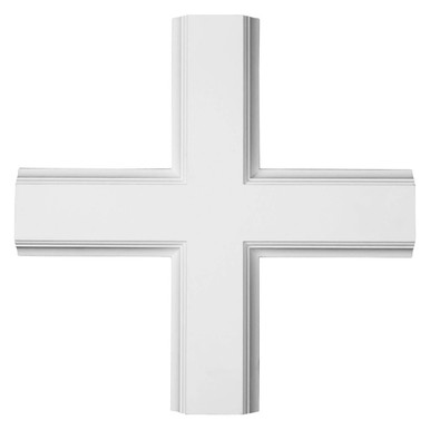 Inner Cross Intersection for 5 inch Traditional Coffered Ceiling System - 20 in x 2 in x 20 in