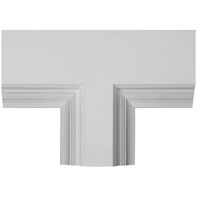 Perimeter Tee for 8 inch Deluxe Coffered Ceiling System (Kit) - 14 in x 4 in x 20 in