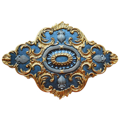 Perpetual Harmony V - FAD Hand Painted Ceiling Medallion 29 in x 40 in - #CCMF-128-5