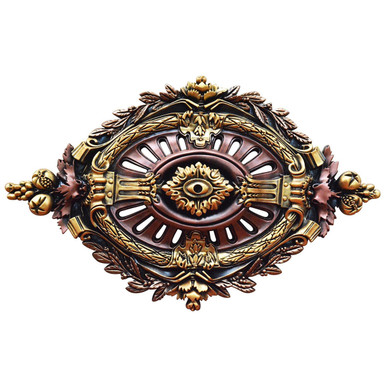 Mastery & Firmness - FAD Hand Painted Ceiling Medallion 22 in x 36 in - #CCMF-003