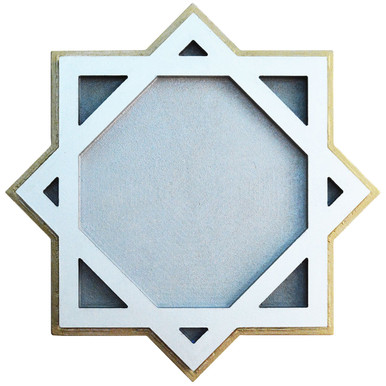 Square Balance II - FAD Hand Painted Contemporary Ceiling Medallion 10 in - #CCMF-180-2