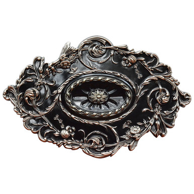 Silver Diamond II - FAD Hand Painted Ceiling Medallion 20 in - #CCMF-094-5