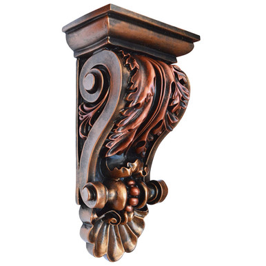 Acanthus Shell - FAD Hand Painted Corbel - #CF-010-3