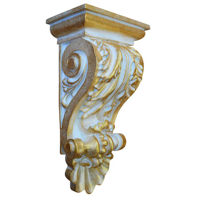 Acanthus Shell - FAD Hand Painted Corbel - #CF-010-4