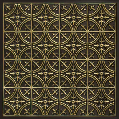 Faux Tin Ceiling Tile - Drop In - 24 in x 24 in - #290 - (Pack of 25) / 100 sqft