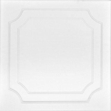 The Virginian Glue-up Styrofoam Ceiling Tile 20 in x 20 in - #R08 - (Pack of 96) / 259 sqft