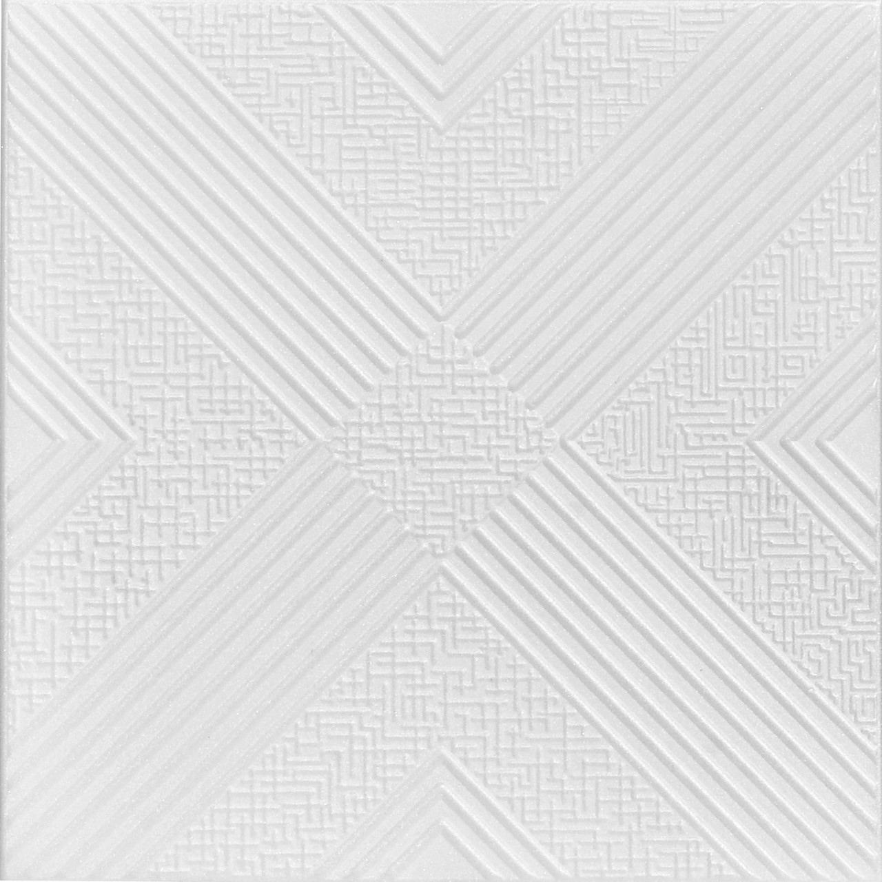 R 34 Styrofoam Ceiling Tile 20x20 - Plain White