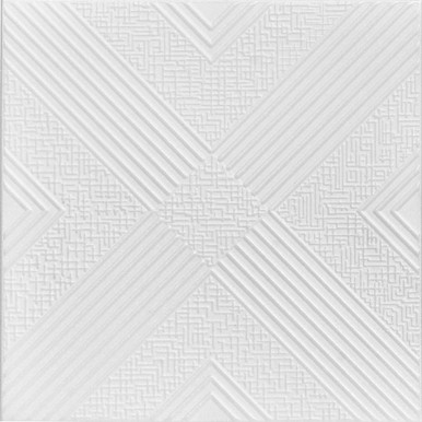 Hidden Treasure Glue-up Styrofoam Ceiling Tile - 20 in x 20 in - #R34 - (Pack of 96) / 259 sqft