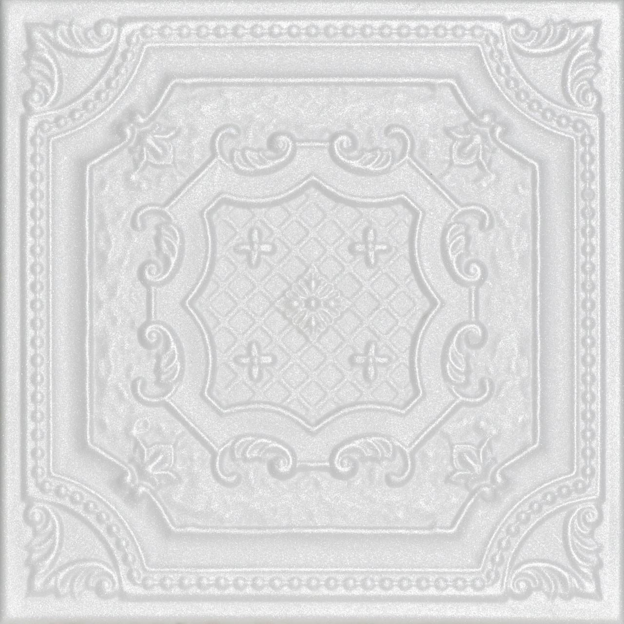 Bijou and Bee Bee Glue-up Styrofoam Ceiling Tile 20 in x 20 in - #R126 - Plain White