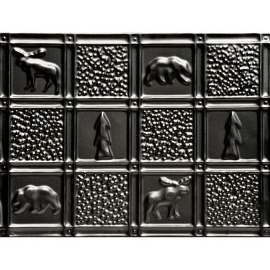 Gwen's Cabin - Tin Plated Steel - Wall and Backsplash Tile - 21 in x 16 in - #612