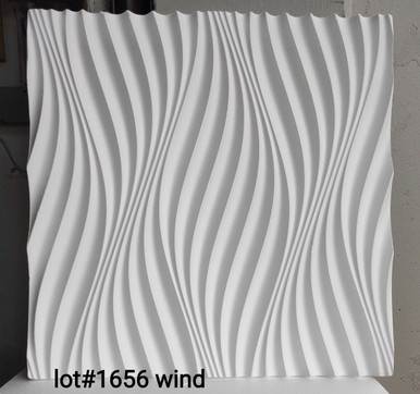 LOT # 1656 #WIND Foam Wall Panel (44 SQ FT) 11 PCS Plain White Glue up