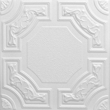 Evergreen Glue-up Styrofoam Ceiling Tile 20 in x 20 in - #R28c - (Pack of 96) / 259 sqft