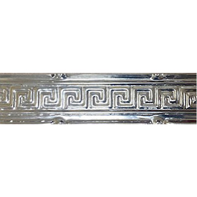 Greek Key - Shanko Powder Coated Tin Cornice 3.3 in. Wide 4 ft. Long - #811