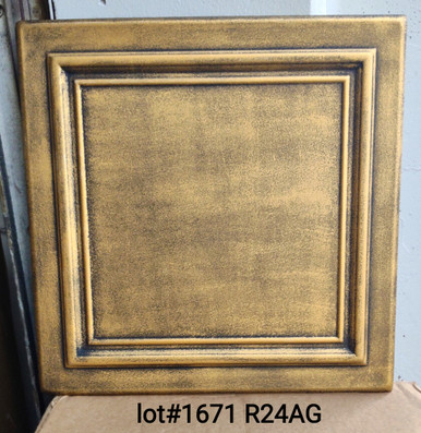 LOT # 1671 #R24 (79.98 SQ FT) 30 PCS Antique Gold Glue up Foam - Decorative  Ceiling Tiles, Inc. Store