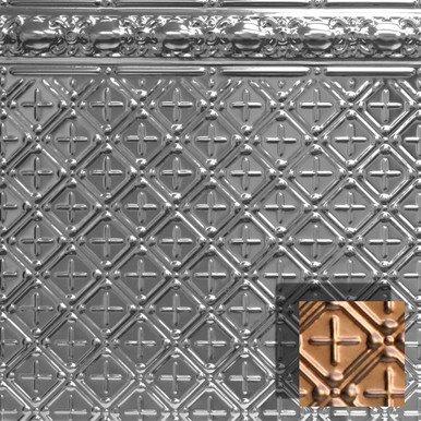 Copper Ceiling Tile - Molded Tin Fillers - #4574
