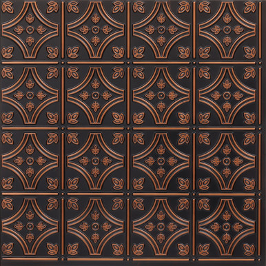 Victoria - Faux Tin Ceiling Tile - Glue up - 24 in x 24 in - #345