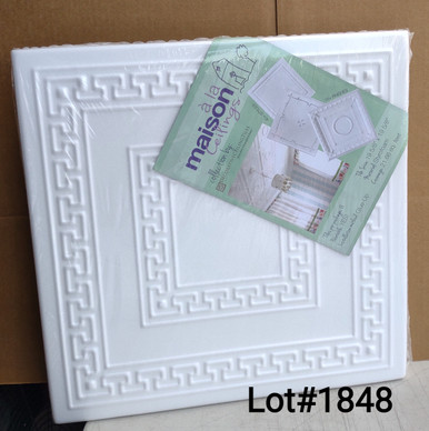 LOT # 1848 #R21 (42.56 SQ FT) 16 PCS Plain White Glue up Foam