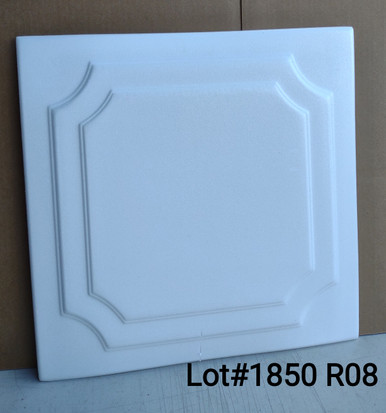 LOT # 1850 #R08 (42.56 SQ FT) 16 PCS Plain White Glue up Foam