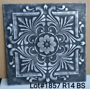 LOT # 1857 #R14 (74.48SQ FT) 28 PCS Black Silver Glue up Foam