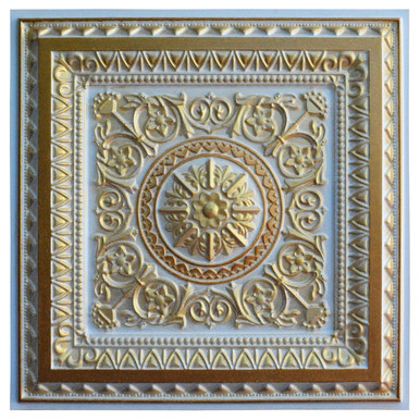 La Scala X - FAD Hand Painted Ceiling Tile 24 in X 24 in - #CTF-001-10