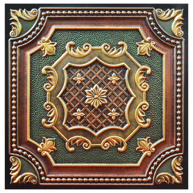 My Beautiful Damaris V - FAD Hand Painted Ceiling Tile 24 in X 24 in - #CTF-015-5