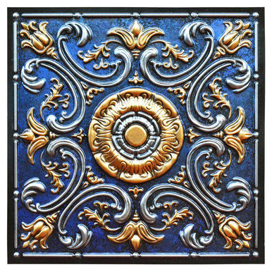 Venice III - FAD Hand Painted Ceiling Tile 24 in X 24 in - #CTF-032-3