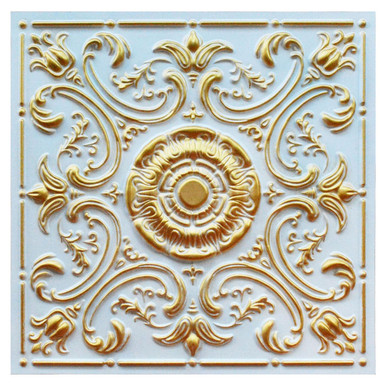 Venice IV - FAD Hand Painted Ceiling Tile 24 in X 24 in - #CTF-032-4