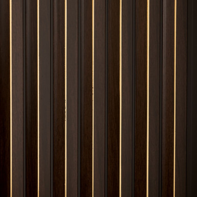 Gilded Peaks Mahogany Polystyrene Wood Slat Walls  - #MG-1504 (Pack of 10) / 73.5 sqft