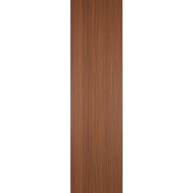 Rounded Mini Slats Mahogany Polystyrene Wood Slat Walls - #MG-2010 (Pack of 10) / 93 sqft