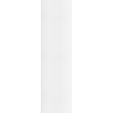 Rounded Mini Slats White Polystyrene Wood Slat Walls - #MG-2012 (Pack of 10) / 93 sqft