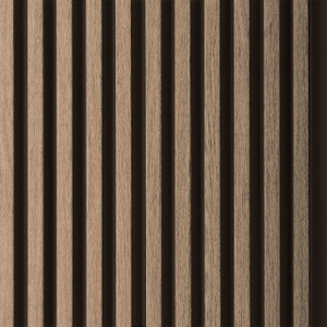 Medium Slats Polystyrene Wood Slat Walls  112 in x 9 1/2 in MG - 1010 -  (Pack of 10) / 73.5 sqft - Ash