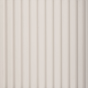 Medium Slats White Polystyrene Wood Slat Walls  - #MG-1013 (Pack of 10) / 73.5 sqft