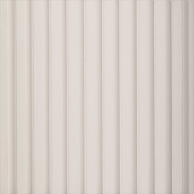 Medium Slats White Polystyrene Wood Slat Walls  - #MG-1013 (Pack of 10) / 73.5 sqft