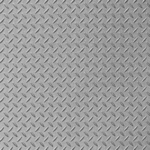 Diamond Plate - MirroFlex Faux Tin Wainscoting Panels - 4x8 - Argent Silver