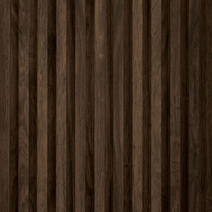 Medium Slats Polystyrene Wood Slat Walls 94.5 in x 9.45 in MG - 1009 - (Pack of 10) / 62 sqft - Walnut